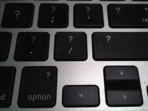 MacBook with Several Question Mark Keys