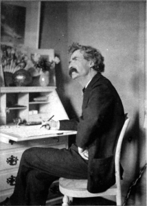 Imagination and Creativity Illustrated: Mark Twain at his Writing Desk
