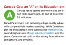 How Canada Performs - Education - courtesy of the Conference Board of Canada
